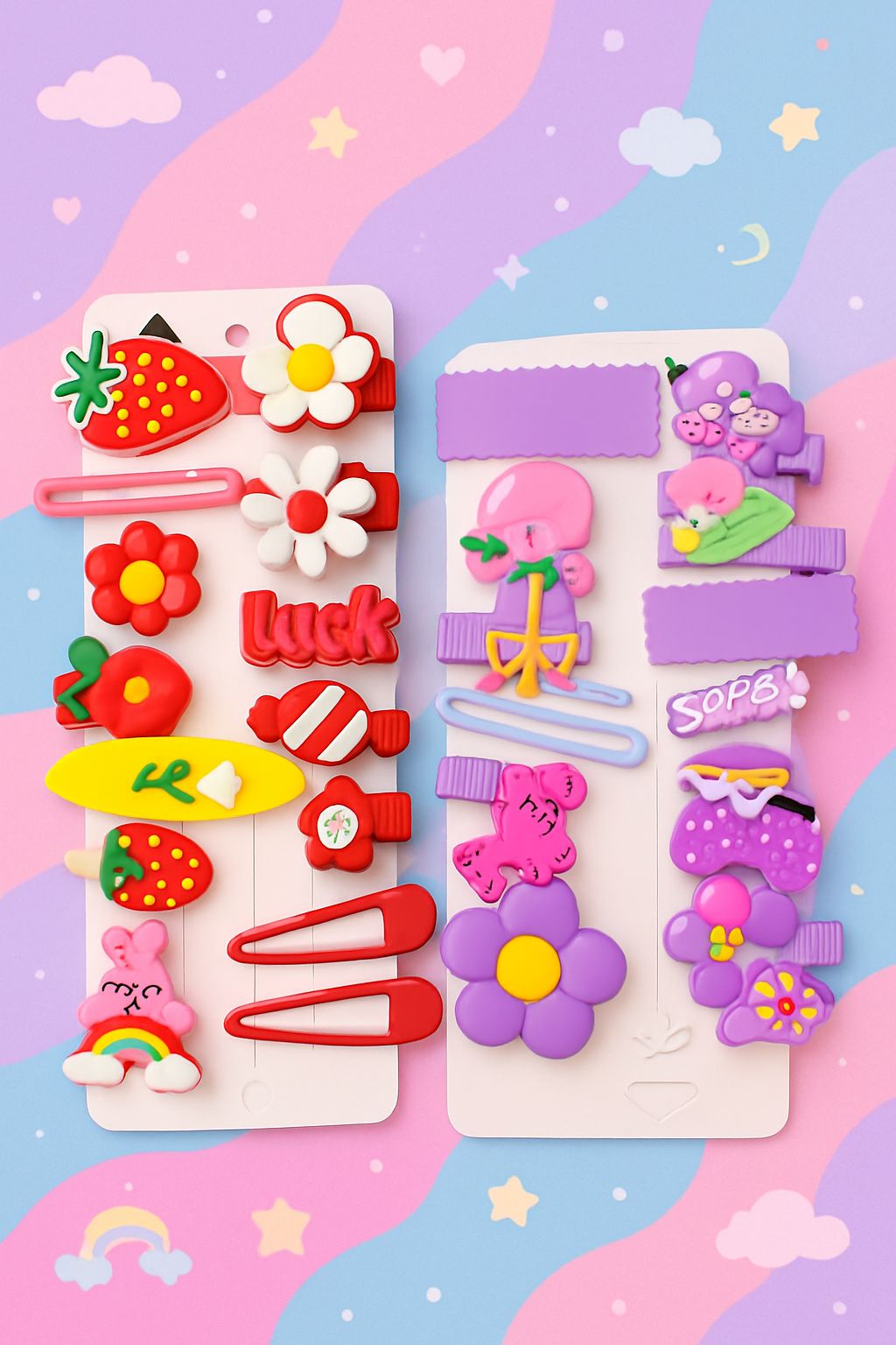 Star Baby Girl Hairpins Hair Clips for Girls Mixed Colors Kids