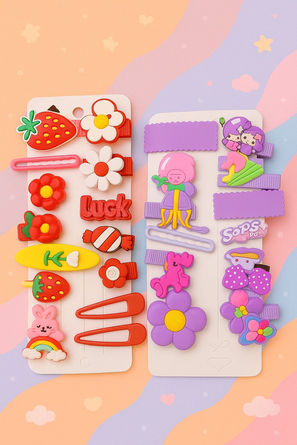 Star Baby Girl Hairpins Hair Clips for Girls Mixed Colors Kids