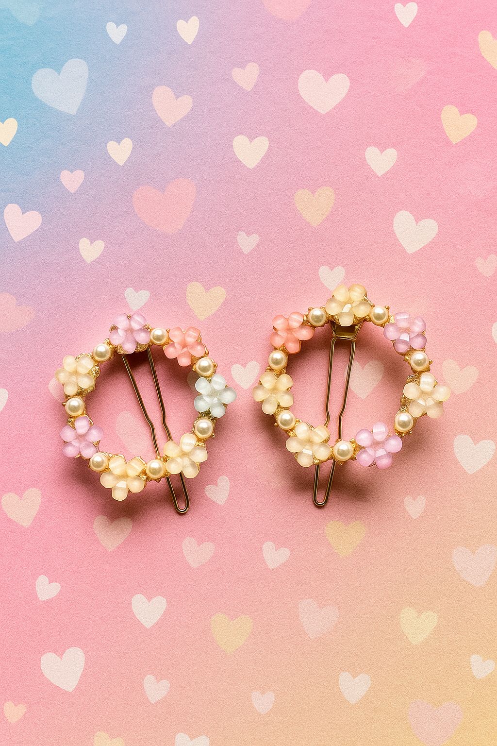 Cute Sweet Stereoscopic Color Gradient Baby Hairpins Kids