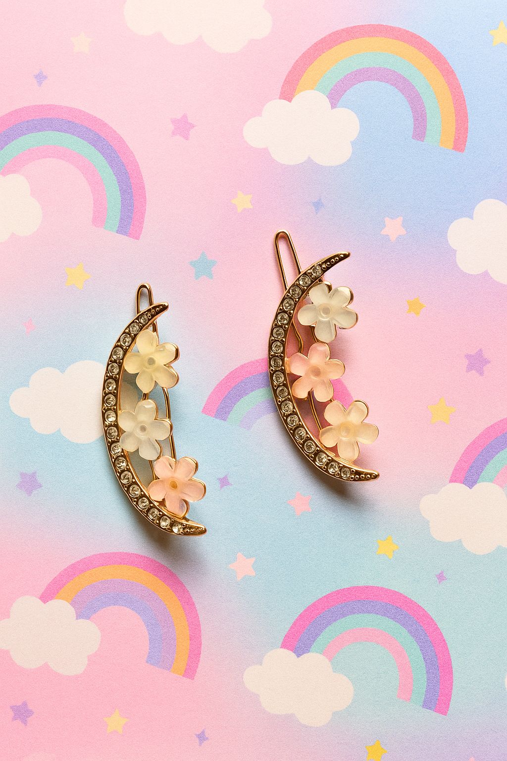 Cute Sweet Stereoscopic Color Gradient Baby Hairpins Kids