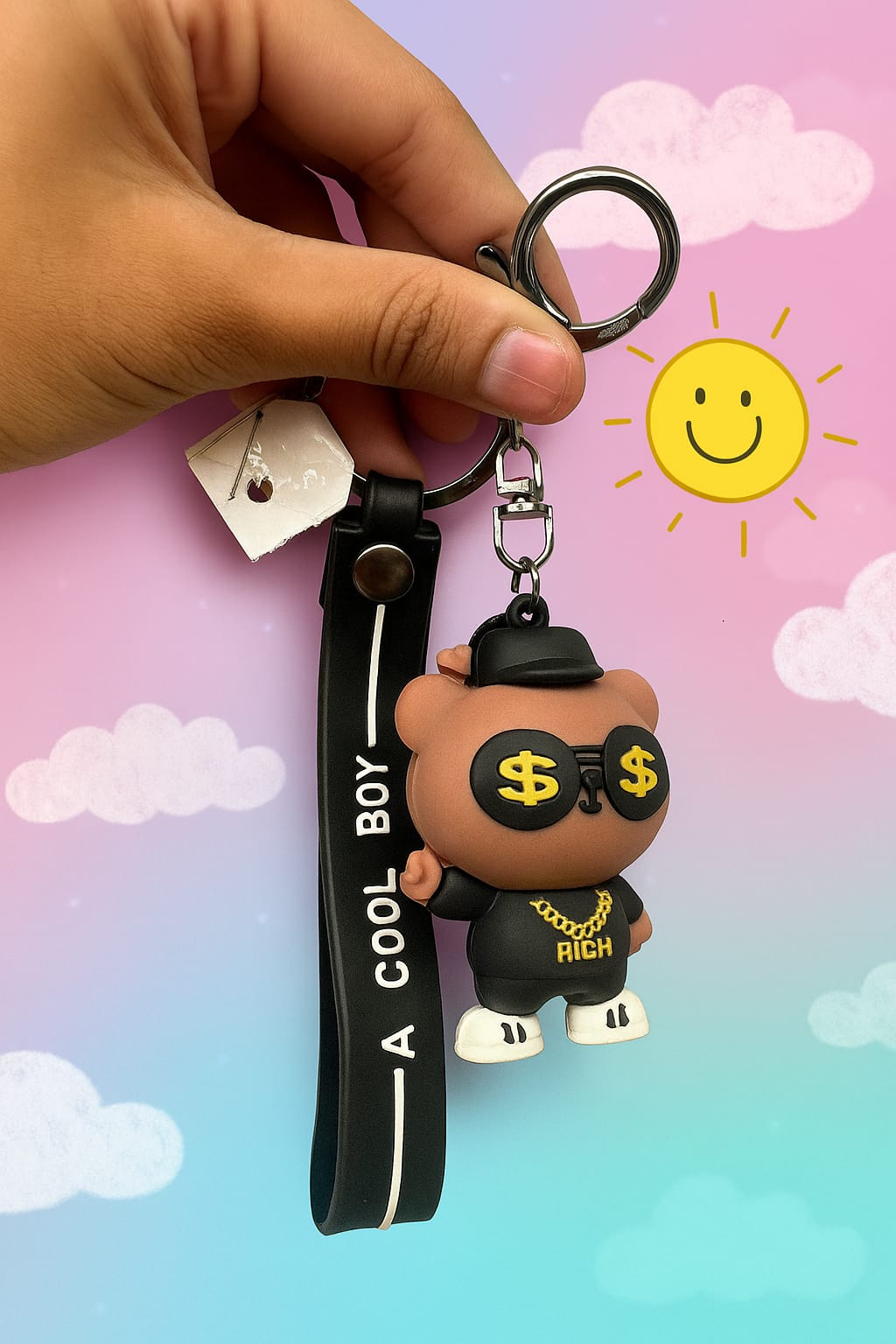 Adorable Colorful Cartoon Animal & Character Kids Keychain Collection