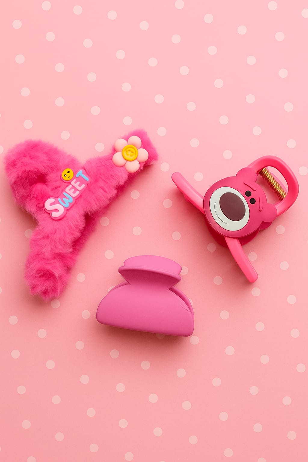 Stylish Claw Clip Pack of 3, Durable Hair Clip for Girls and Women.