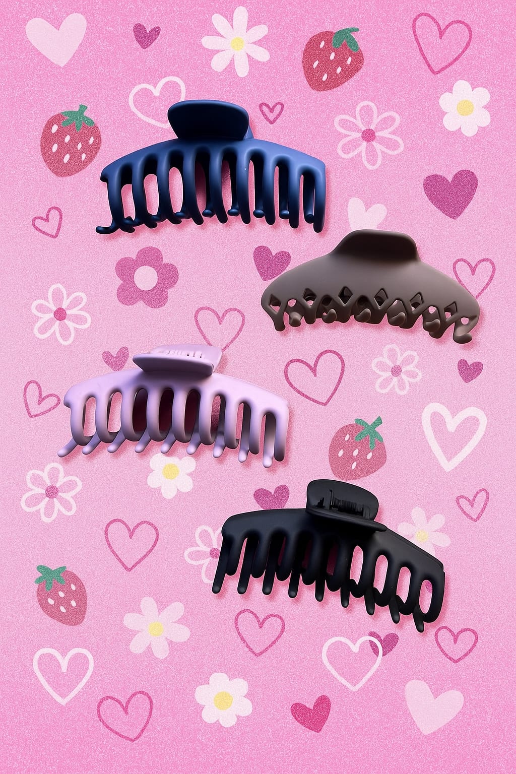 Premium Quality Stylish Hair Claw Clips Pack of 4 for Women and Girls,