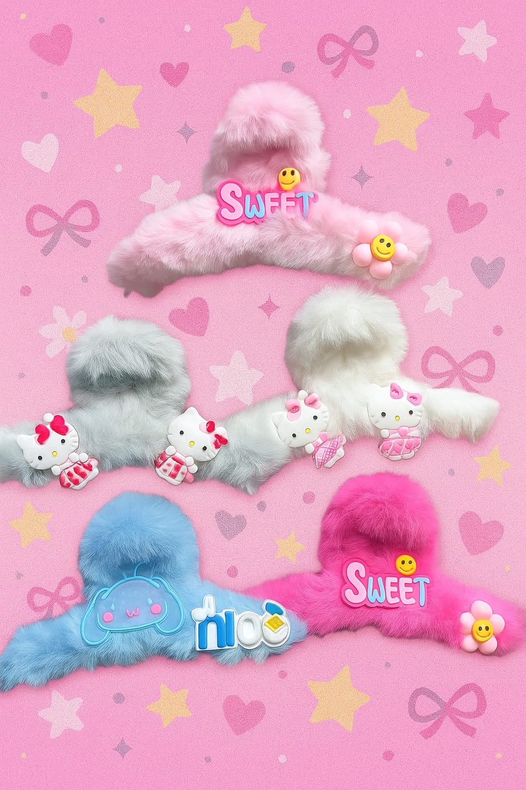 Soft and Stylish Premium Fur Catcher for Girls