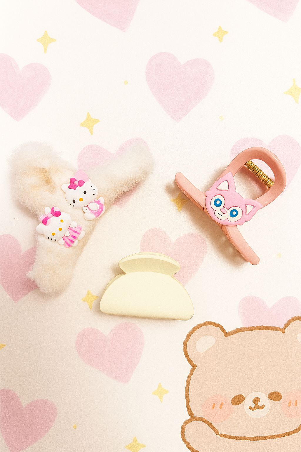 Stylish Claw Clip Pack of 3, Durable Hair Clip for Girls and Women.