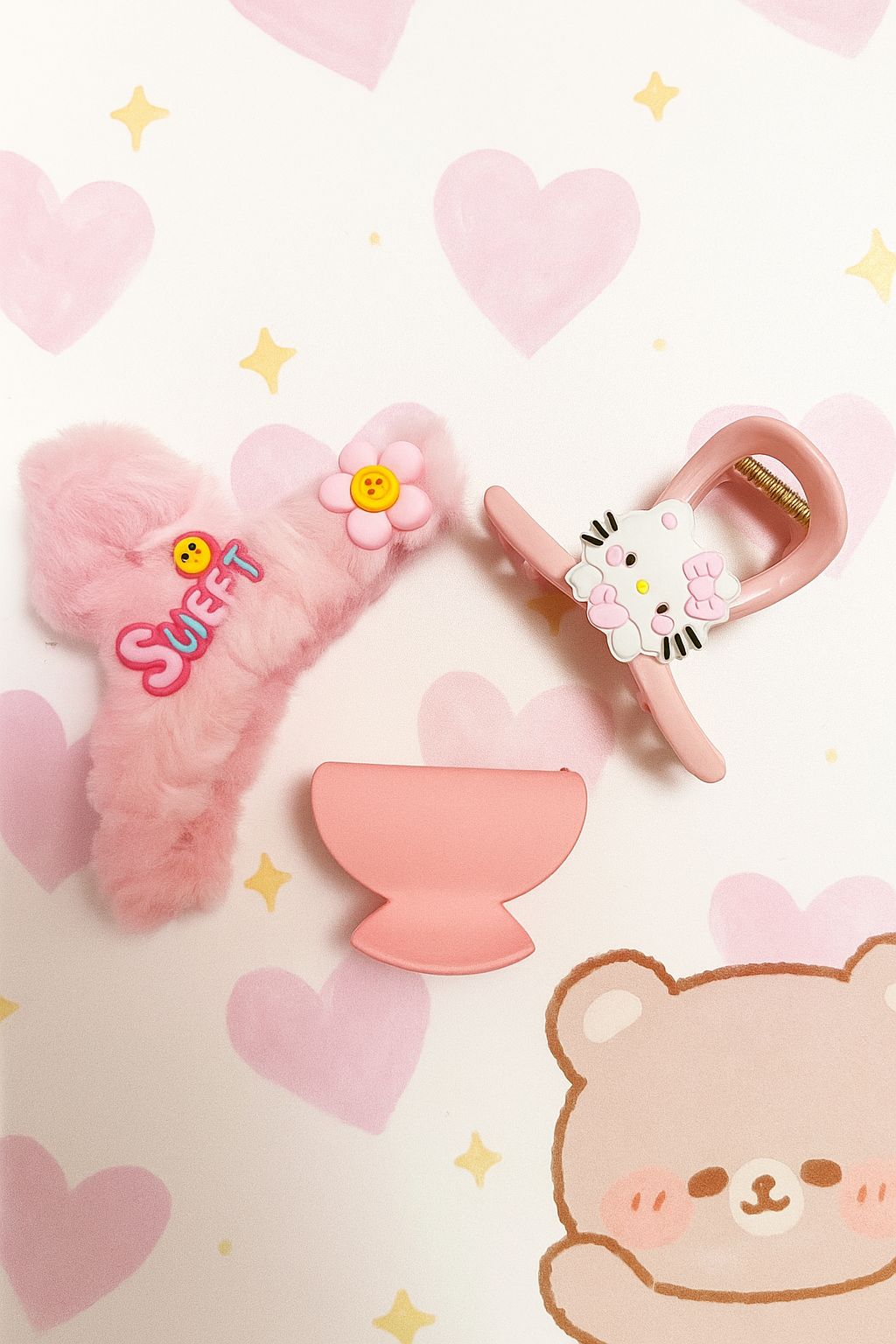 Stylish Claw Clip Pack of 3, Durable Hair Clip for Girls and Women.